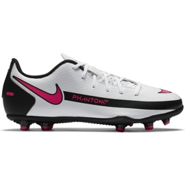 Nike Jr Phantom Gt Club FG / MG CK8479 160 fotbollsskor vit flerfärgad