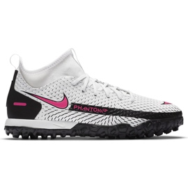 Nike Phantom Gt Academy Df Tf Junior CW6695 160 fotbollssko vit vit