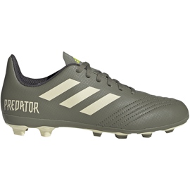 Adidas Predator 19.4 FxG Jr EF8221 fotbollsskor mångfärgad grå