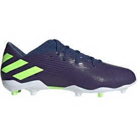 Adidas Nemeziz Messi 19.3 Fg EF1806 fotbollsskor purpur marinblå