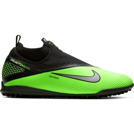 Nike React Phantom Vsn 2 Pro Df Tf CD4174 036 fotbollsskor mångfärgad grön