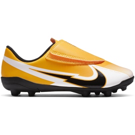 Nike Mercurial Vapor 13 Club Mg PS (V) Junior AT8162 801 fotbollsskor apelsin gul