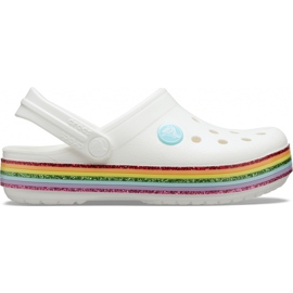 Crocs för barn Crocband Rainbow Glitter Clg K vit 206151 100