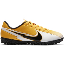 Nike Mercurial Vapor 13 Academy Tf Junior AT8145 801 fotbollssko gul apelsin