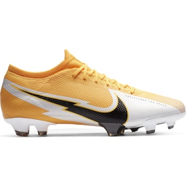 Nike Mercurial Vapor 13 Pro Fg AT7901 801 fotbollsskor gul apelsin