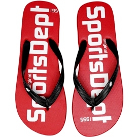 Herrtofflor 4F röd H4L20 KLM006 62S svart