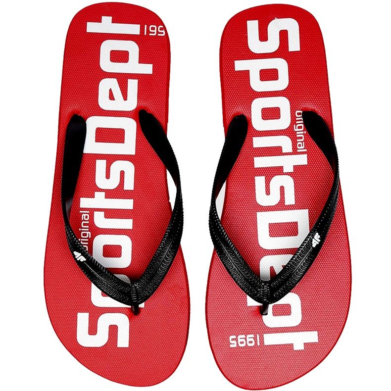 Herrtofflor 4F röd H4L20 KLM006 62S svart