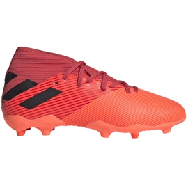 Adidas Nemeziz 19.3 Fg Junior EH0492 fotbollsskor orange röd