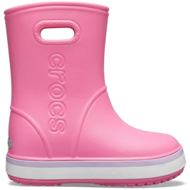 Crocs regnstövlar för barn Crocband Rain Boot Kids rosa 205827 6QM