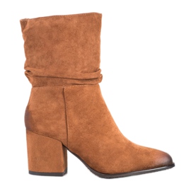 VINCEZA kamelstövlar brun mångfärgad