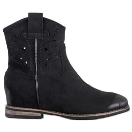 Vinceza Vincez wedge cowboystövlar svart