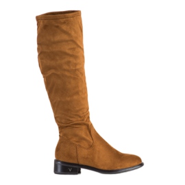 VINCEZA mocka stövlar brun