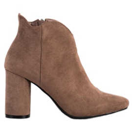 Filippo Snygga Suede Booties brun