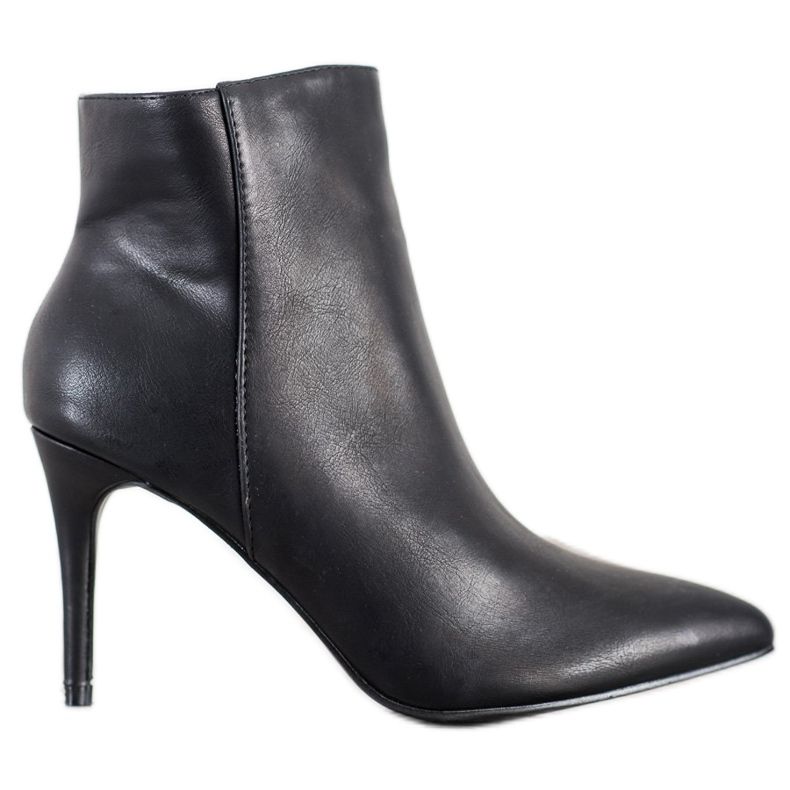 Sweet Shoes Sexiga ekoläderkängor svart