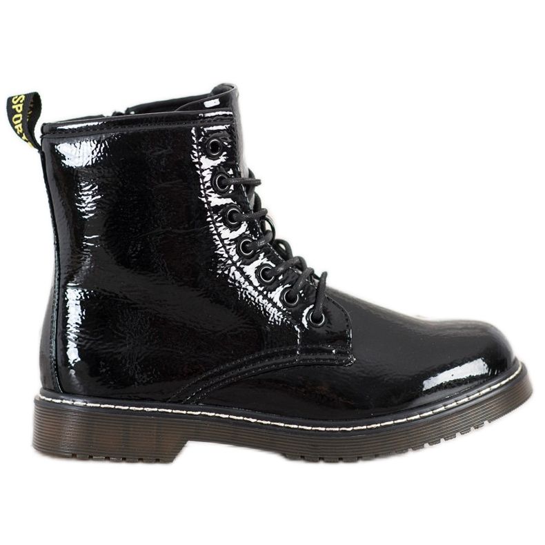 Evento Lackade fashionabla arbetare svart