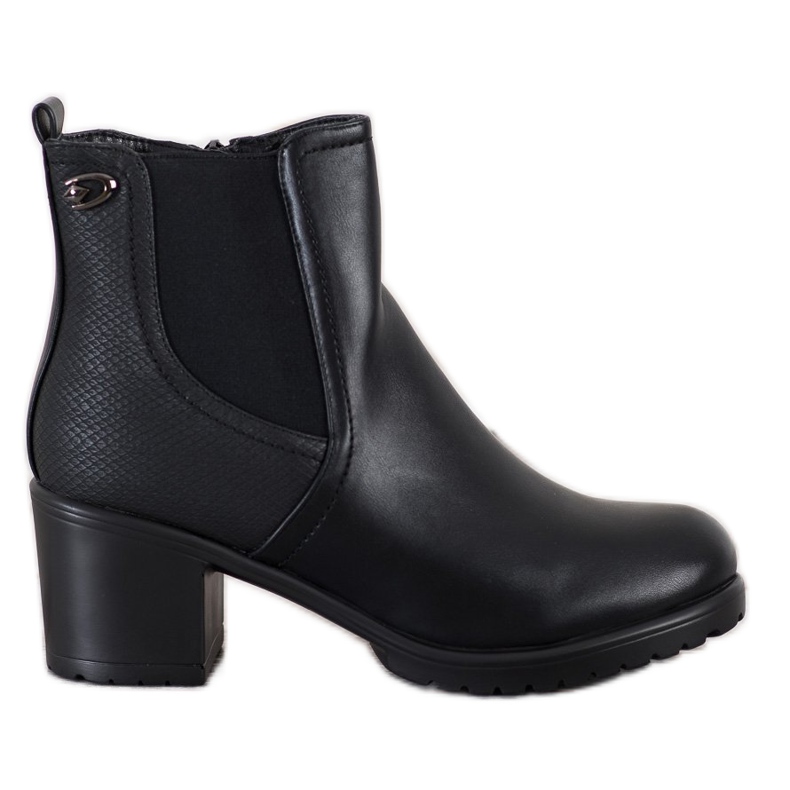 Lätta stövlar på stolpen svart