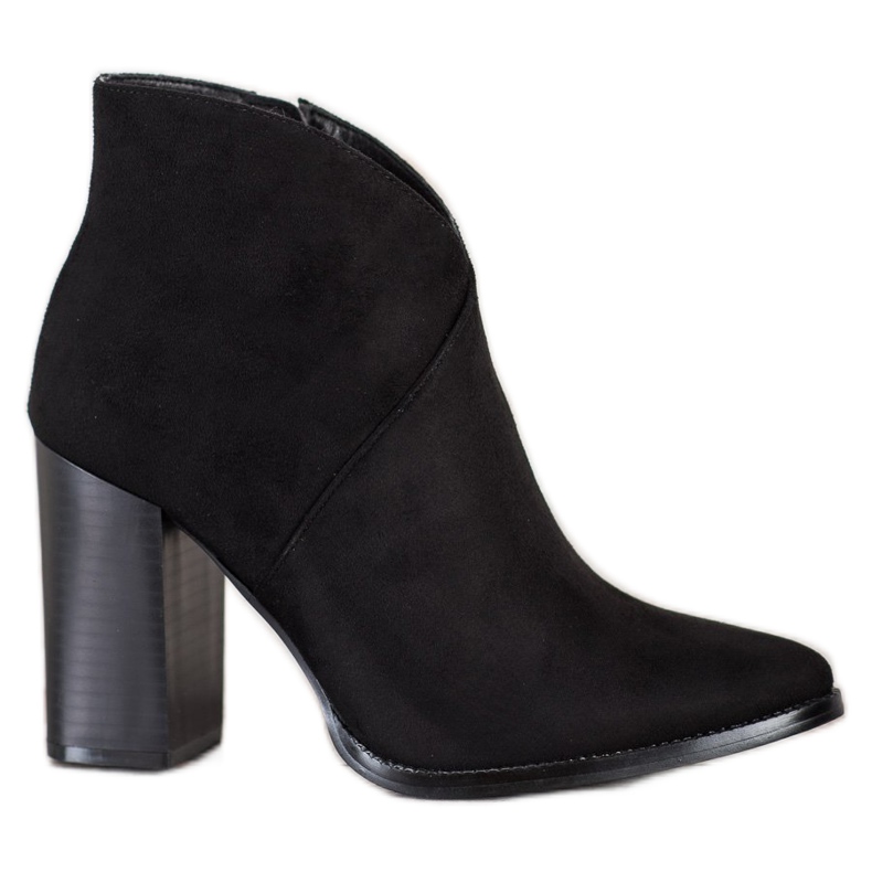 Filippo Snygga stövlar på en stolpe svart