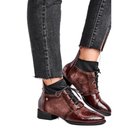 Damstövlar Läder Maciejka Brun 04744-02