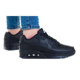 Nike Air Max 90 Ltr (GS) Jr CD6864-001 sko vit svart
