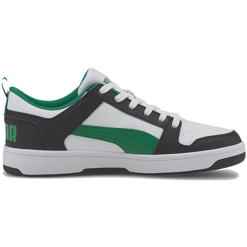 Puma Rebound LayUp Lo Sl M 369866 12 vit svart grön