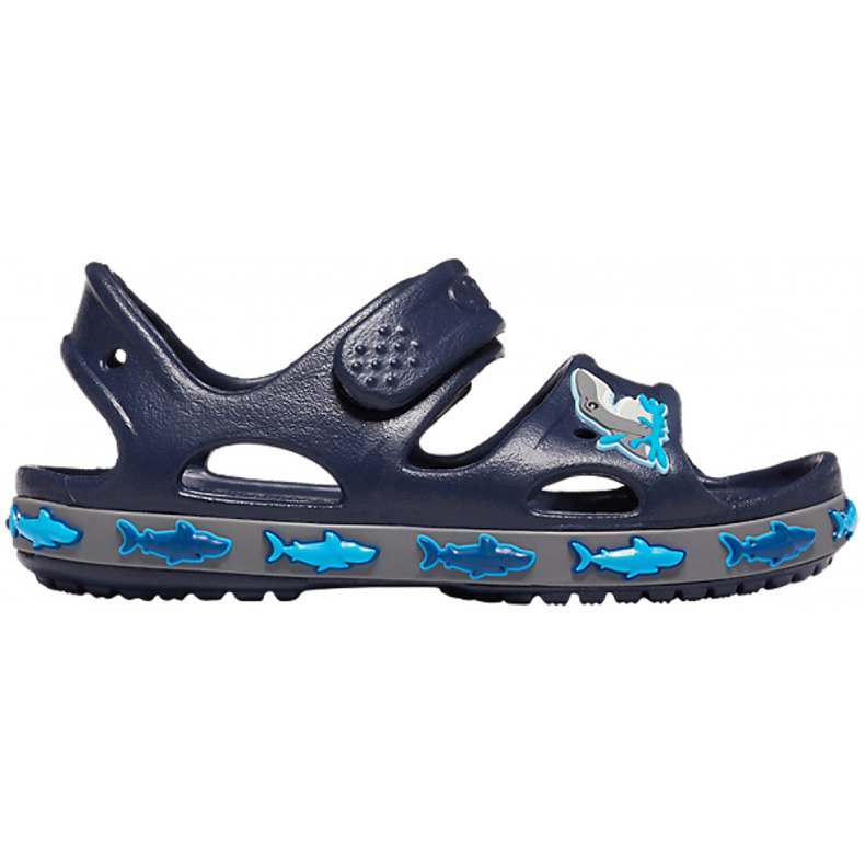 Crocs barnsandaler Crocs Fl Shark Band Sandal B marinblå 206365 410