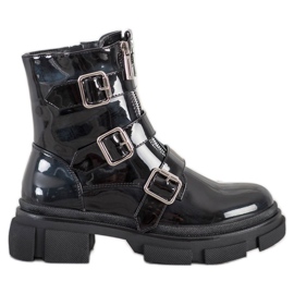 Seastar Lackerade arbetare svart