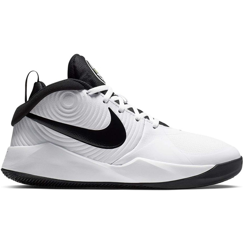 Nike team Hustle D 9 Gs vita AQ4224 100 barnskor svart