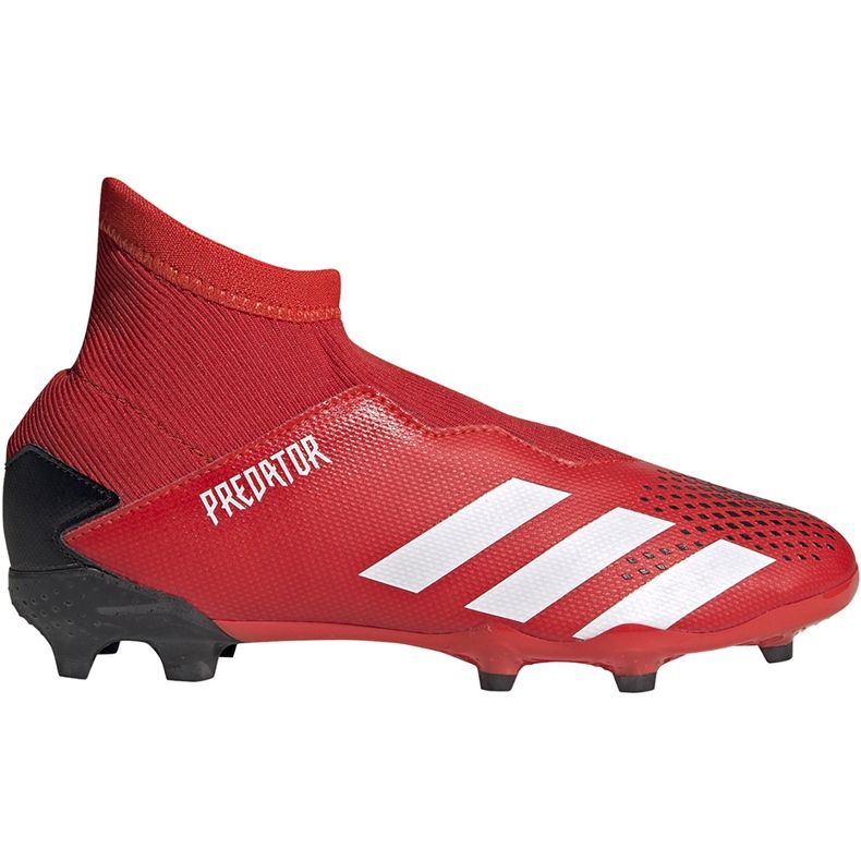 Adidas Predator 20.3 Ll Fg Jr EF1907 fotbollsskor röd svart röd