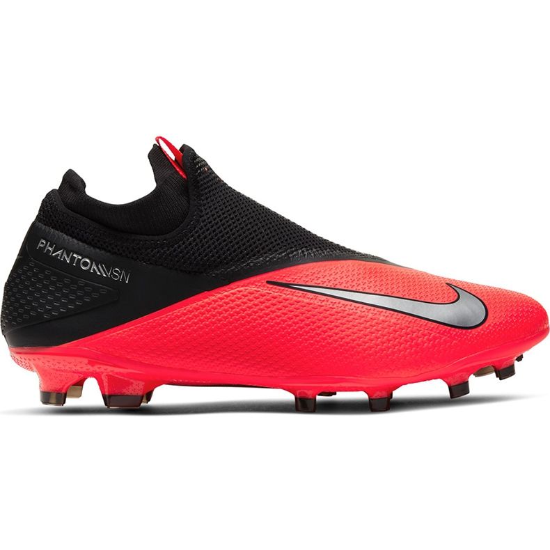 Nike Phantom Vsn 2 Pro Df Fg CD4162 606 fotbollsskor röd svart röd
