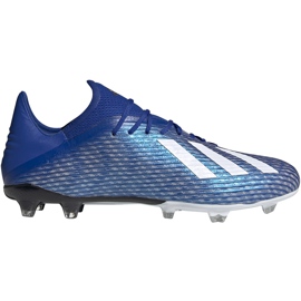 Adidas X 19.2 Fg fotbollsskor blå EG7128