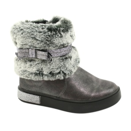 American Club Amerikanska GC26 / 20 tennstövlar med dragkedja silver- grå