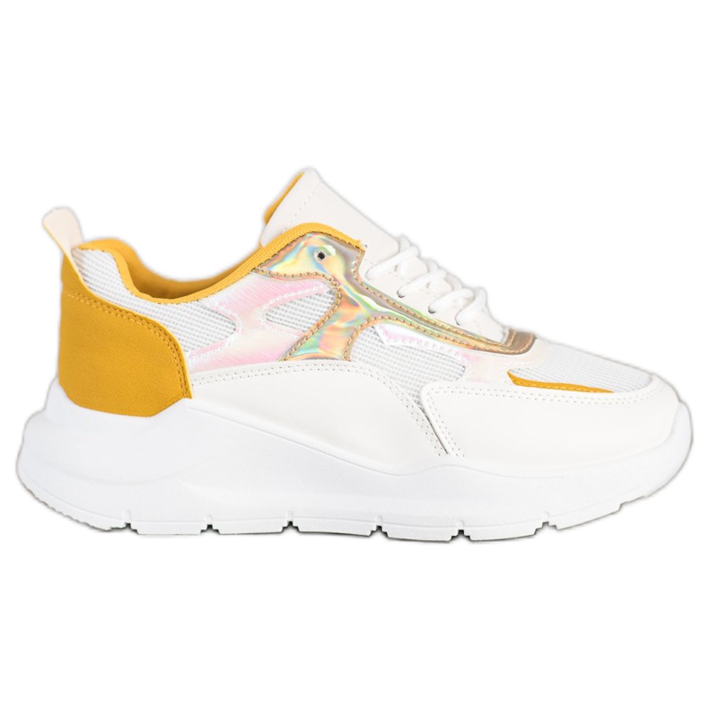 SHELOVET Trendiga sneakers vit