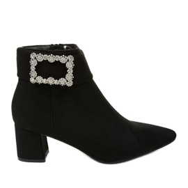 Svarta fotkängor med Antipodes dragkedja