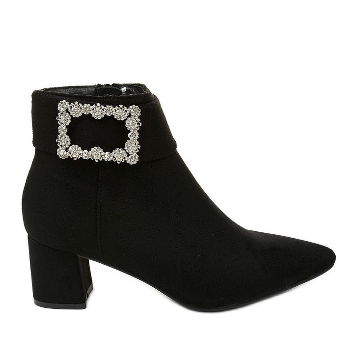 Svarta fotkängor med Antipodes dragkedja