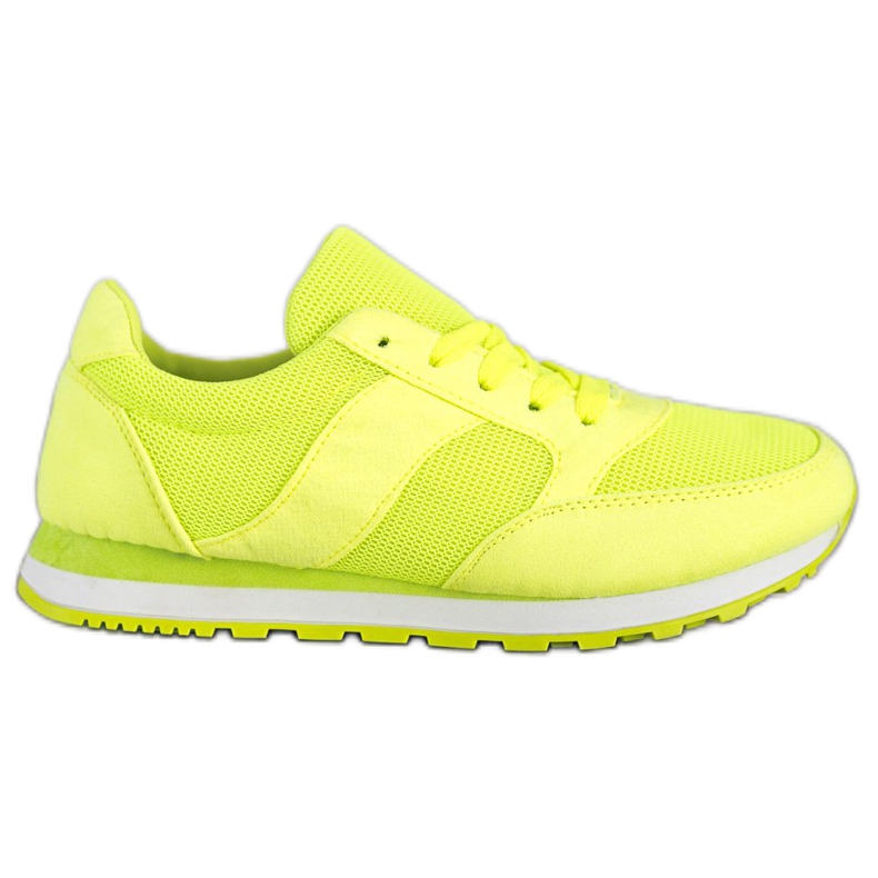 Ideal Shoes Neon sportskor gul