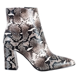 Goodin Stövlar i Spitz Snake Print mångfärgad