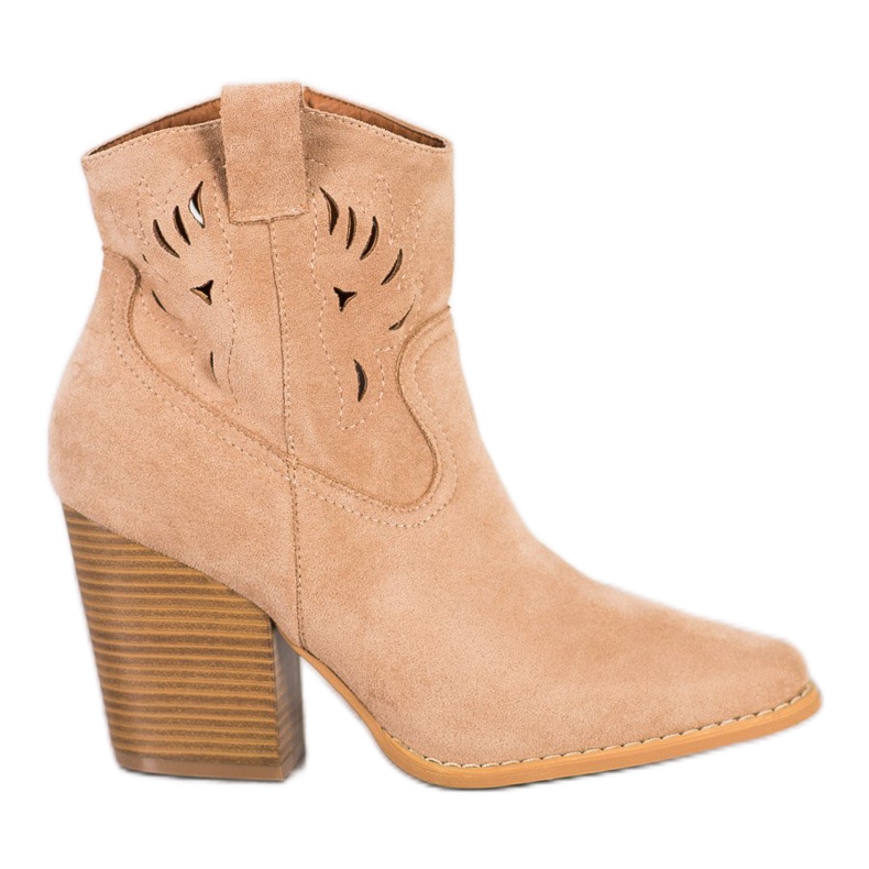Bella Paris Beige cowboystövlar