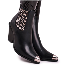 FS1 Kvinnors höga stövlar Steel Toe Black Only Time svart