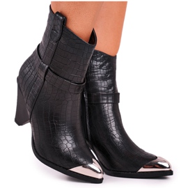 FG1 Kvinnors stövlar med högt ståltryck Svart evigt