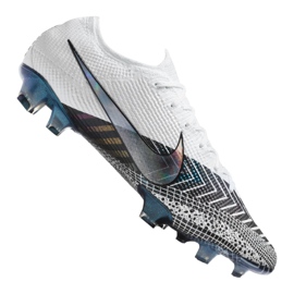 Nike Vapor 13 Elite Mds Fg M CJ1295-110 fotbollsskor marinblå, vit, grå / silver vit