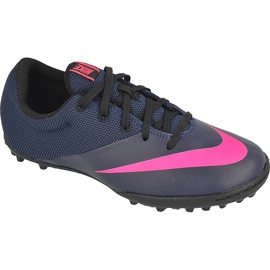 Nike MercurialX Pro Jr Tf 725239-446 sko marinblå flerfärgad