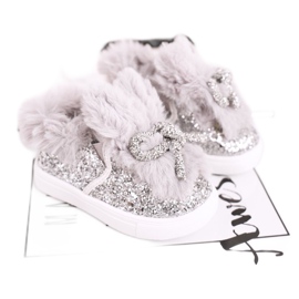 FRROCK Grå Mumi Grå Varma Barnskor silver-