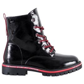 Goodin Lackerade fällare svart röd