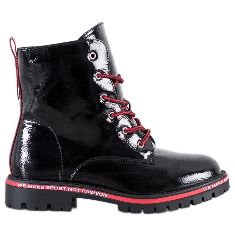 Goodin Lackerade fällare svart röd