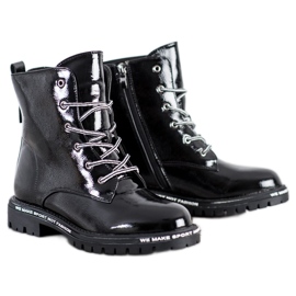 Goodin Lackerade fällare vit svart