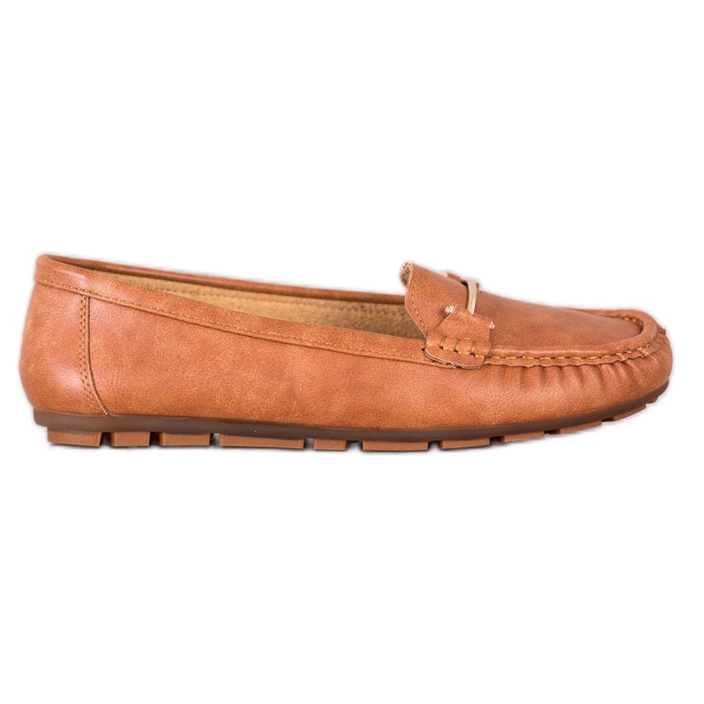 Clowse Bekväma kamel loafers brun