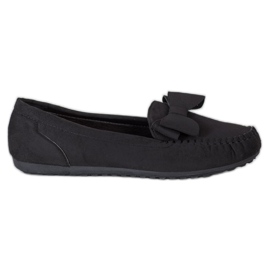 Fama Loafers Med En Rosett svart