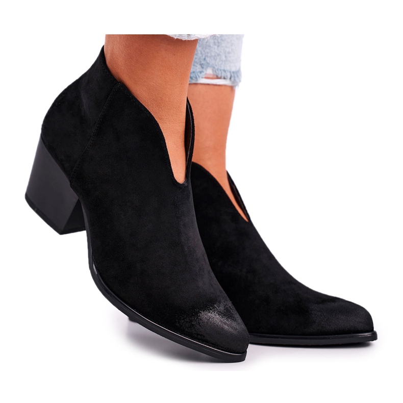 Vinceza Damskor med snitt Svart Bästa valet