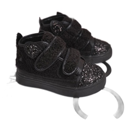 FRROCK Barnsneakers High Warm Black Clifford svart