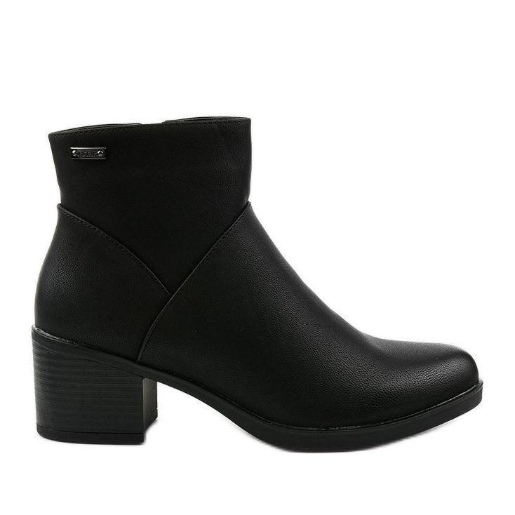 Svarta isolerade stövlar med Suncutter -dragkedja